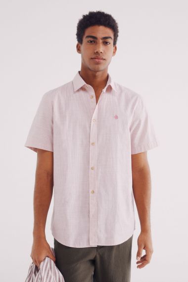 HOMBRE TEJIDO CAMISA 