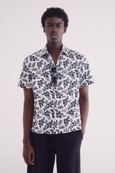 HOMBRE TEJIDO CAMISA 