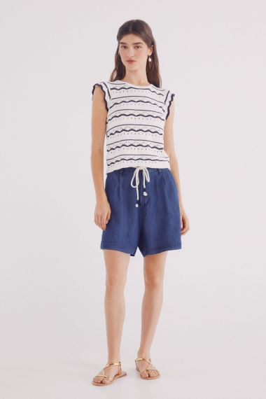MUJER TEJIDO PANTALON CORTO 