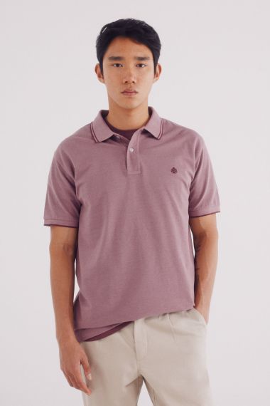 Polo piqué detalles contraste regular fit