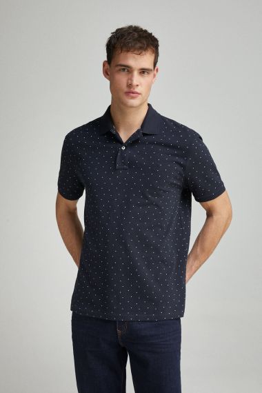 Polo piqué estampado all over regular fit