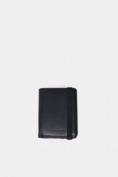 Cartera slim efecto piel con micro perforado