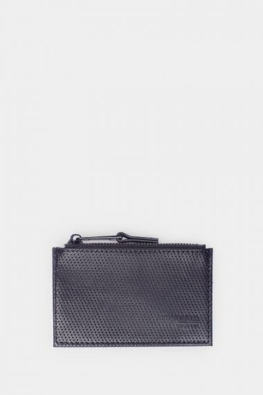 Cartera básica efecto piel con micro perforado