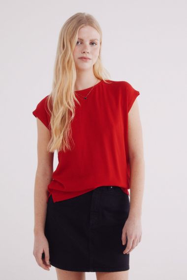 MUJER PUNTO CAMISETA 