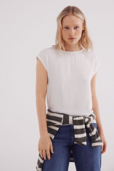 MUJER PUNTO CAMISETA 