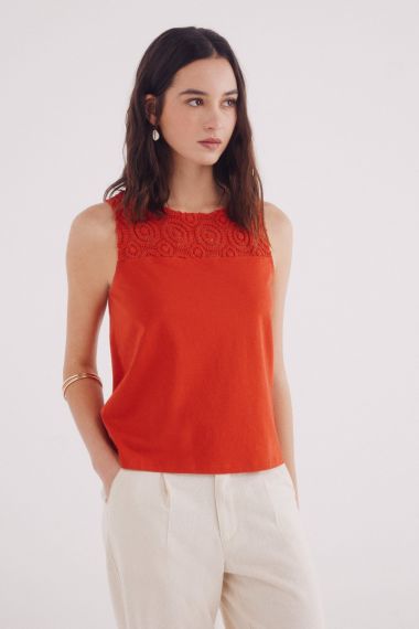 MUJER PUNTO BLUSA 