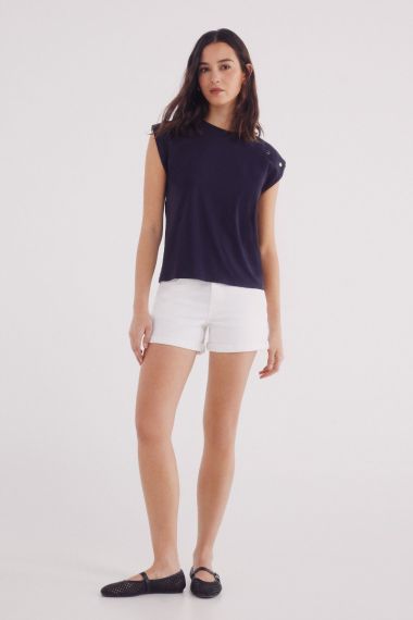MUJER PUNTO CAMISETA 