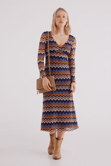 Vestido zigzag crochet