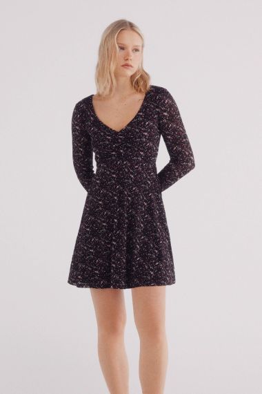 Vestido corto estampado
