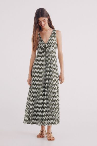 MUJER PUNTO VESTIDO 