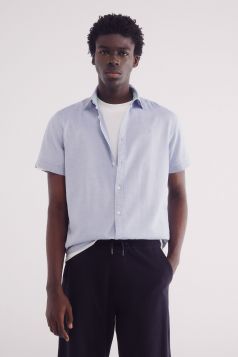 HOMBRE TEJIDO CAMISA 