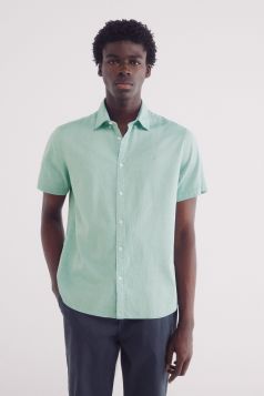 HOMBRE TEJIDO CAMISA 