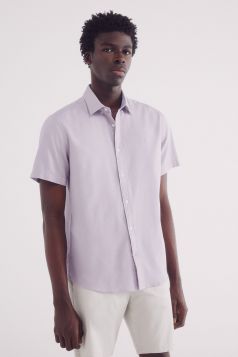 HOMBRE TEJIDO CAMISA 