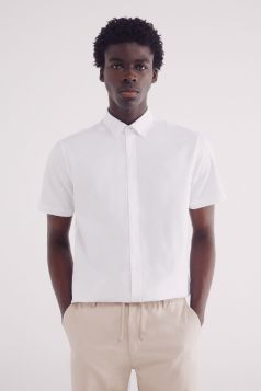 HOMBRE TEJIDO CAMISA 