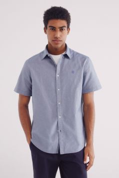 HOMBRE TEJIDO CAMISA 