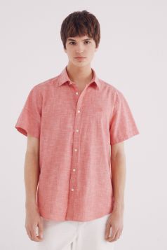 HOMBRE TEJIDO CAMISA 