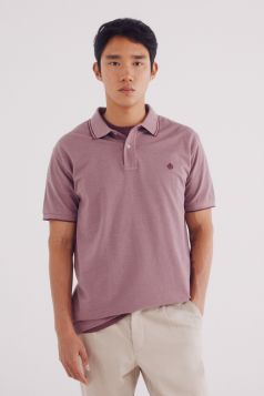 Polo piqué detalles contraste regular fit