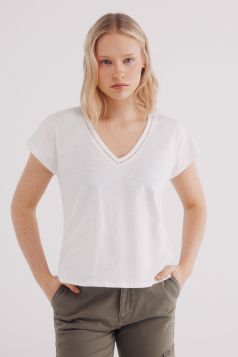 MUJER PUNTO CAMISETA 
