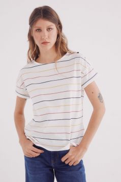 Camiseta manga vuelta botones hombro