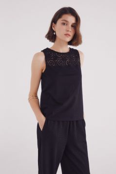 MUJER PUNTO BLUSA 
