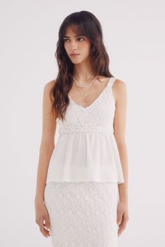 MUJER PUNTO BLUSA 